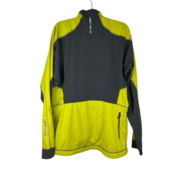 Salomon Advanced Skin Shield Men's XXL Yellow & Gray Full-Zip Jacket Reflective - Picture 2 of 16